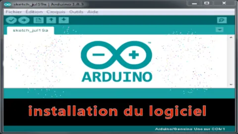 interface du logiciel arduino ide pour programmer une carte arduino