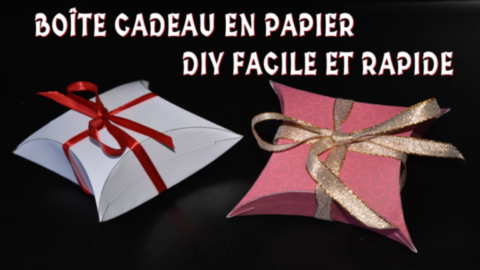fabrication d'un jolie boite cadeau en carton pour Noël, DIY