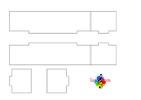 cercueil en carton à imprimer structure base 2