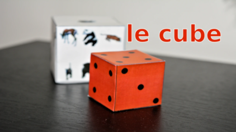 création d'un cube en papier, DIY