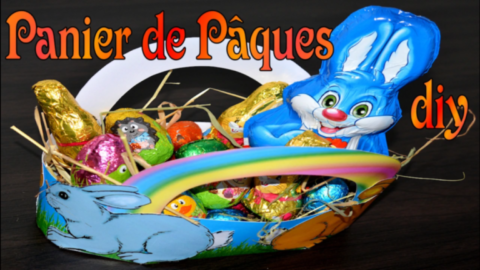création d'un panier de pâques pour les enfants