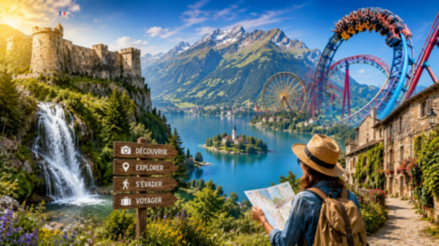 Découvrez des paysages remarquables, lacs, cascades, châteaux et idées de loisirs partout en France.