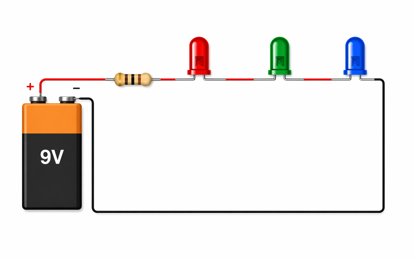 Schéma LED en série